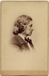 フランクリン・ベンジャミン・サンボーン（1831-1917）、アメリカの社会改革者、ジャーナリスト社会科学者。 HGスミス、ボストンの写真（アルブメン写真） 作： American Photographer